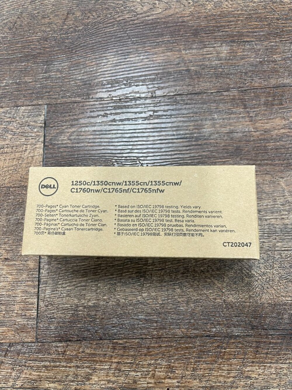 Dell CT202047 YX24V Genuine OEM Cyan Toner 700 Page C1760nw C1765nf